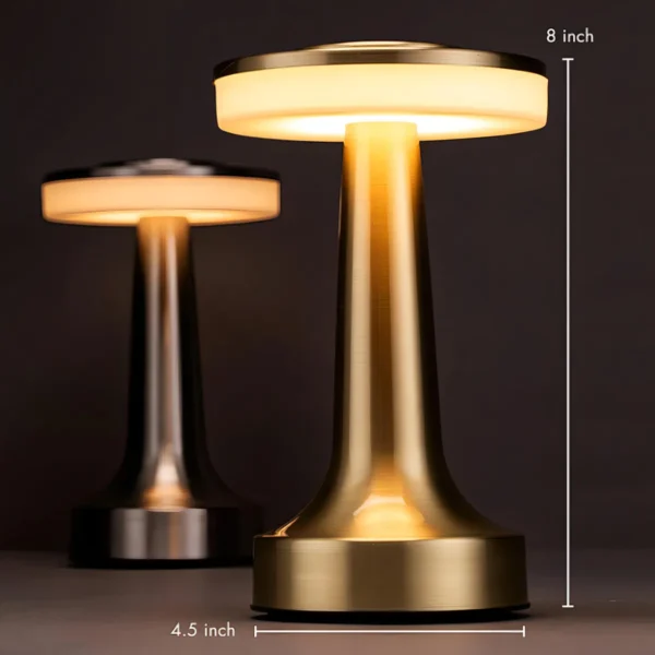 Lámpara De Mesa Led De Metal Táctil Reca - Image 4