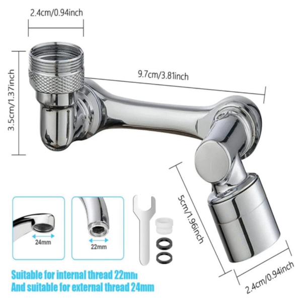 Extensor de Grifo 360° – Práctico, Ajustable y Eficiente