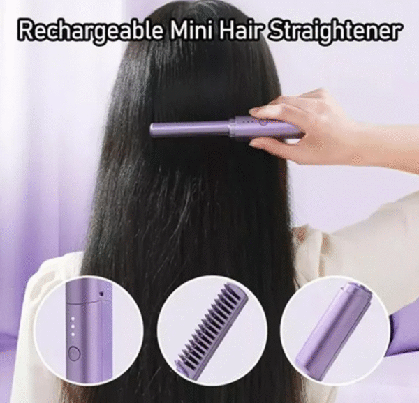💇‍♀️ Peine Térmico Recargable Inalámbrico