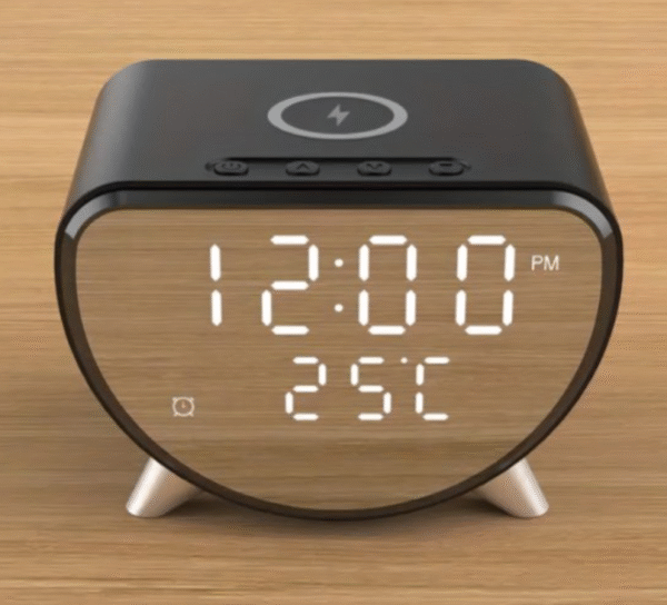 Reloj con cargador inalámbrico parlante - Image 2