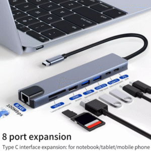 Adaptador Tipo C HDMI 8 En 1
