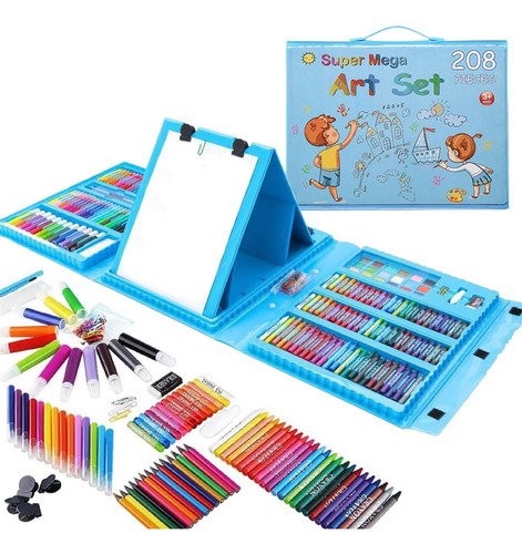 Set de Arte Maleta con Caballete – 208 Piezas 🎨